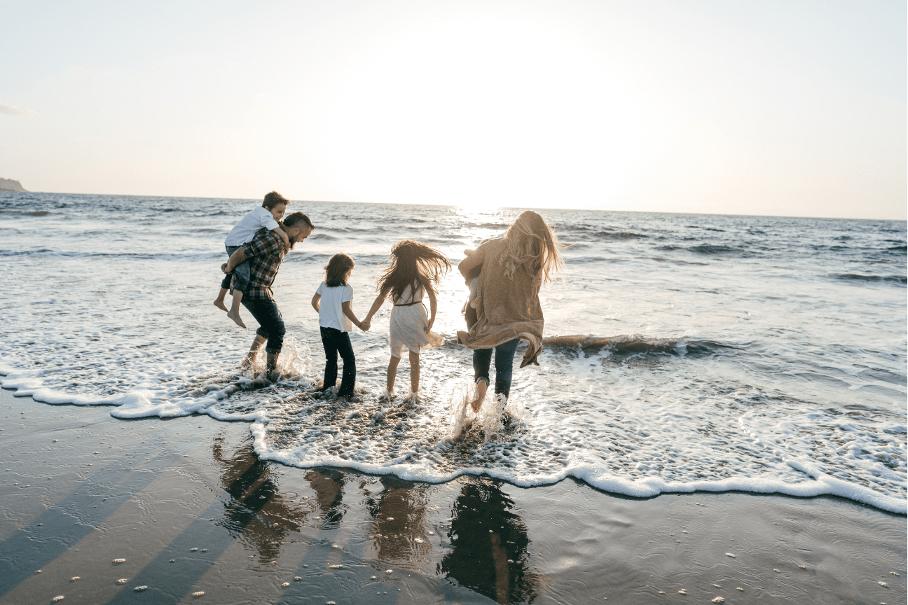 Children playing outdoors in a Costa del Sol park