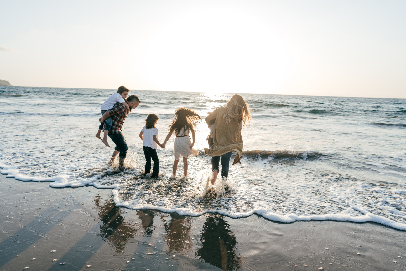 Children playing outdoors in a Costa del Sol park